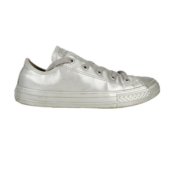 CONVERSE Chuck Taylor All Star Classic Silver Kids Sneakers Size US 2 - Picture 10 of 15